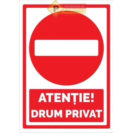 Semn pentru drum privat