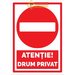 Semn pentru drum privat